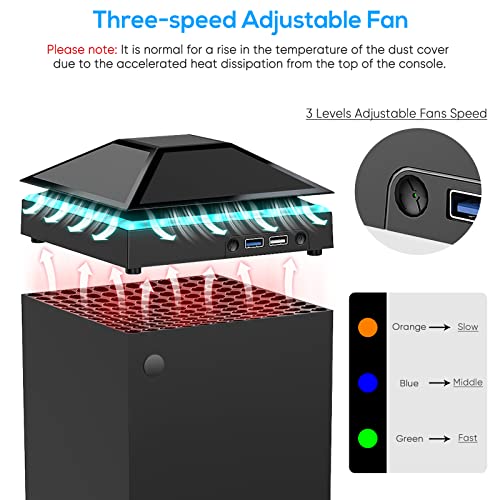 Xbox Series X Cooling Fan with RGB LED Lights