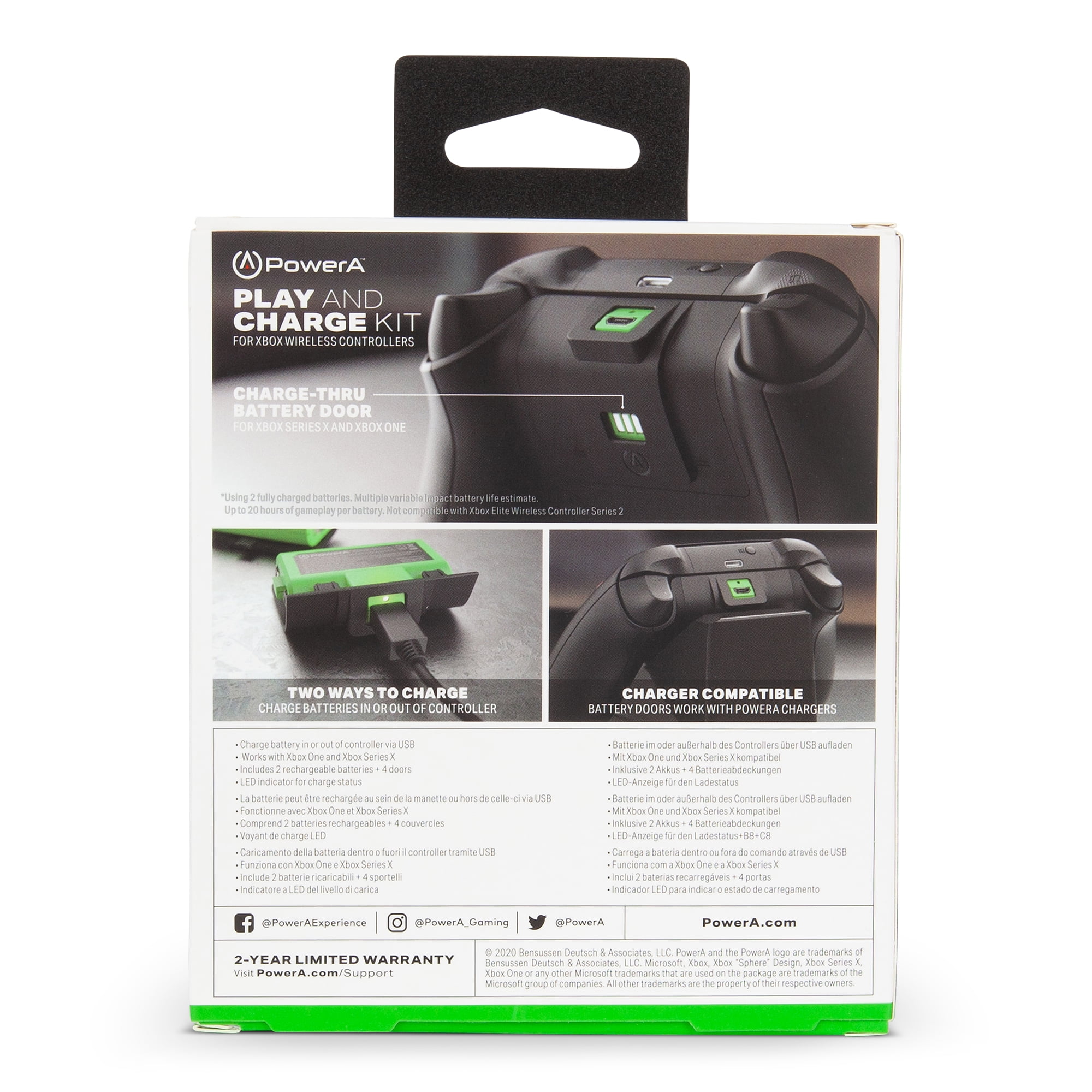 PowerA Play And Charge Kit for Xbox Controllers