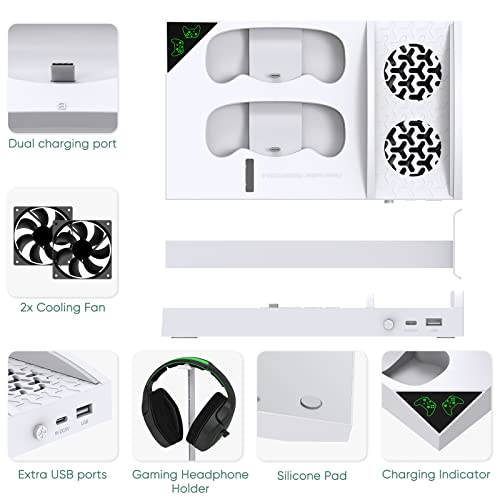 FASTSNAIL Xbox Series S Cooling Fan & Charger