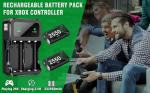 BEBONCOOL 2-Pack Rechargeable Battery for Xbox Controllers