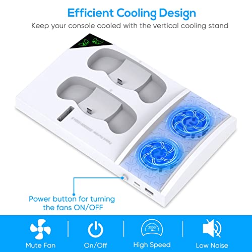 FYOUNG Vertical Cooler Stand with Controller Charger for Xbox