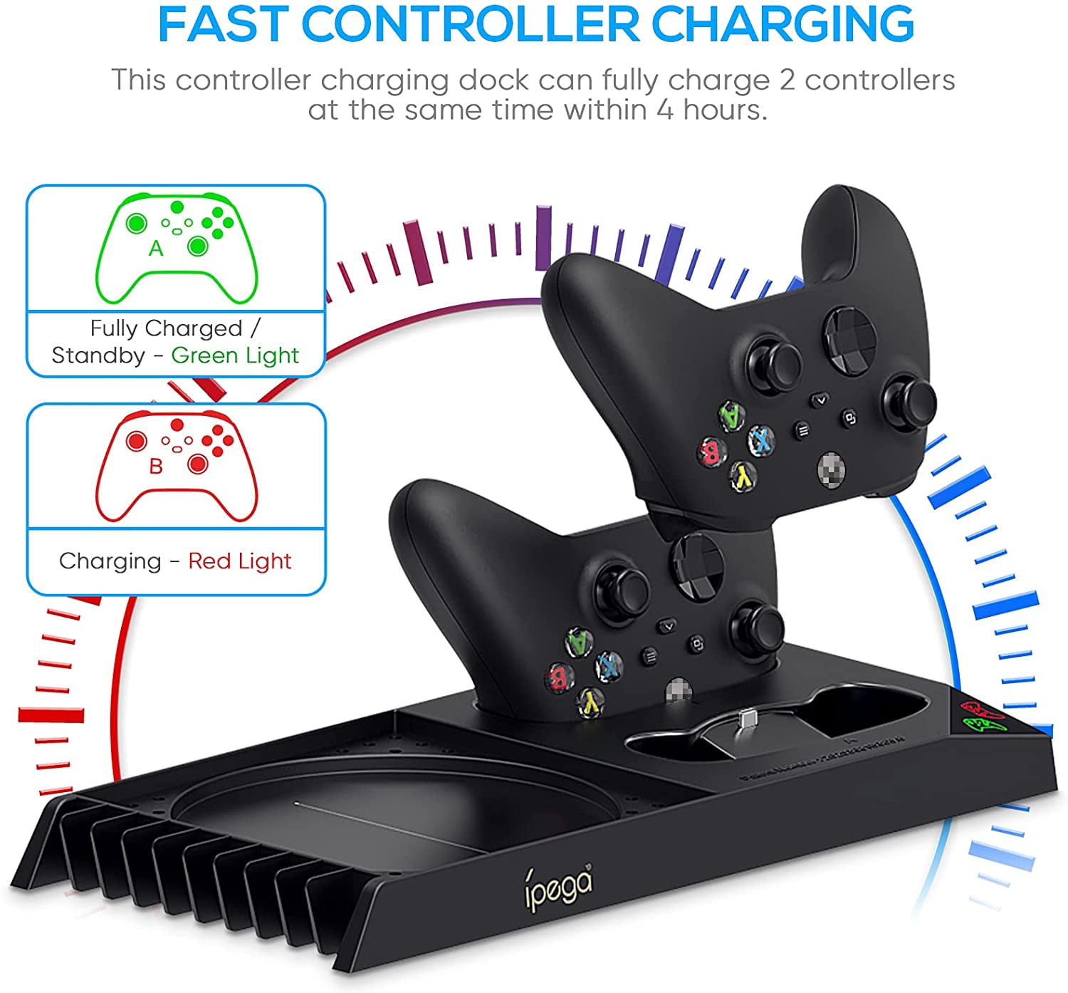 Xbox Series X Charging Stand with Cooling Fan