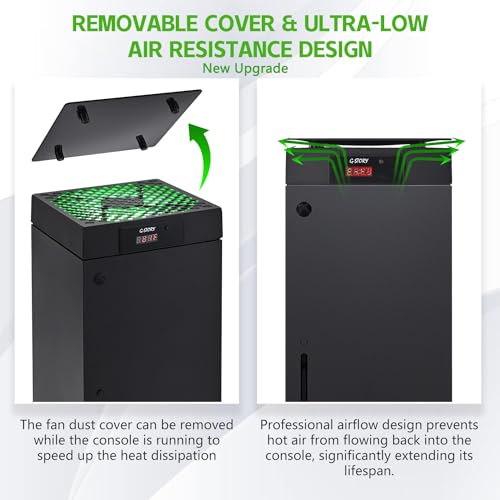 Adjustable Cooling Fan Stand for Game Consoles