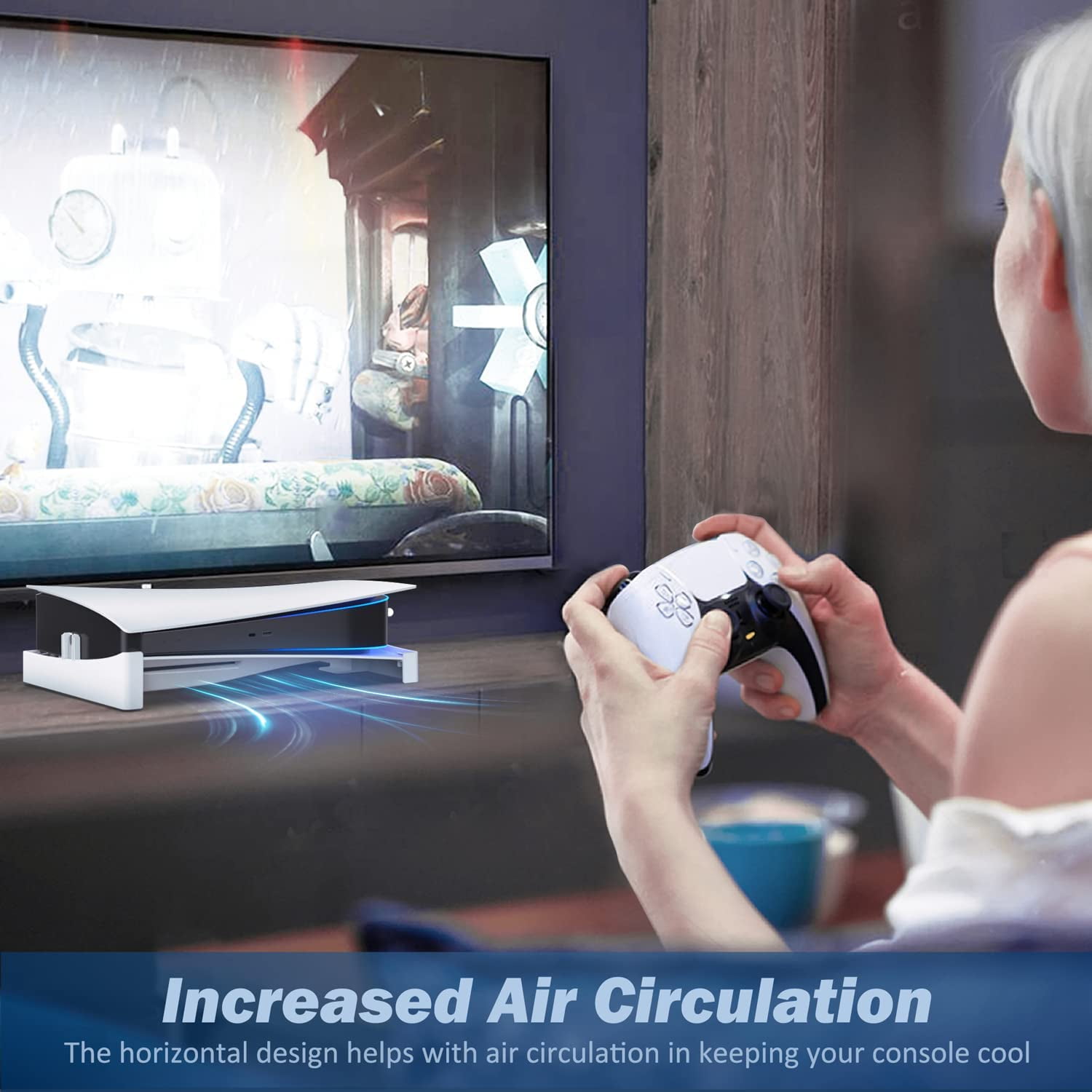 OIVO PS5 Horizontal Stand for Console Accessories