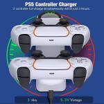 PS5 Fast Charging Controller Station - White