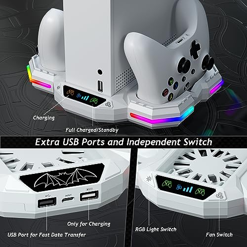 Xbox Series S Cooling Fan Stand and Charger