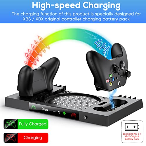 FASTSNAIL Xbox Series X Charging Station & Cooling Fan
