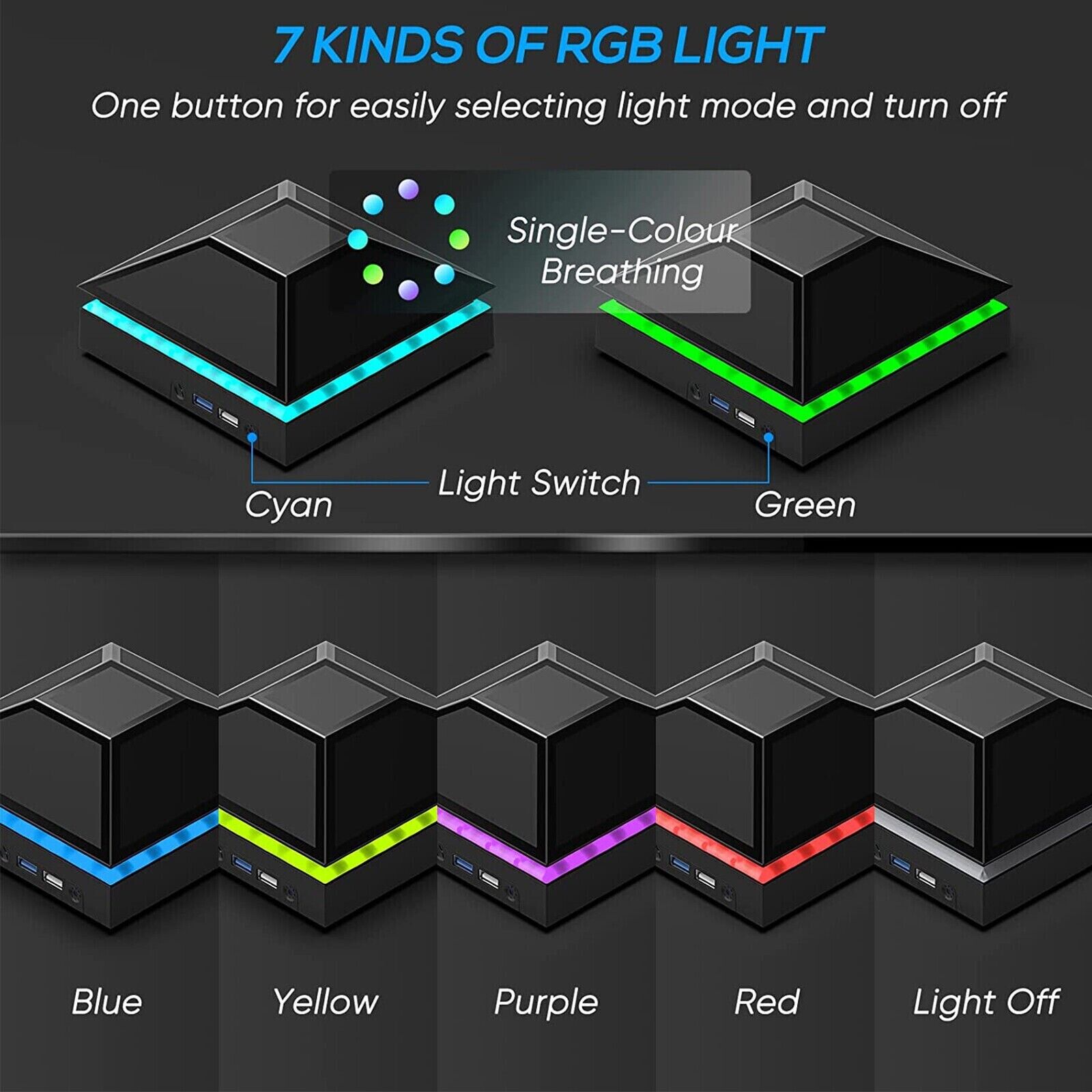 RGB USB Cooling Fan Stand for Xbox Series X
