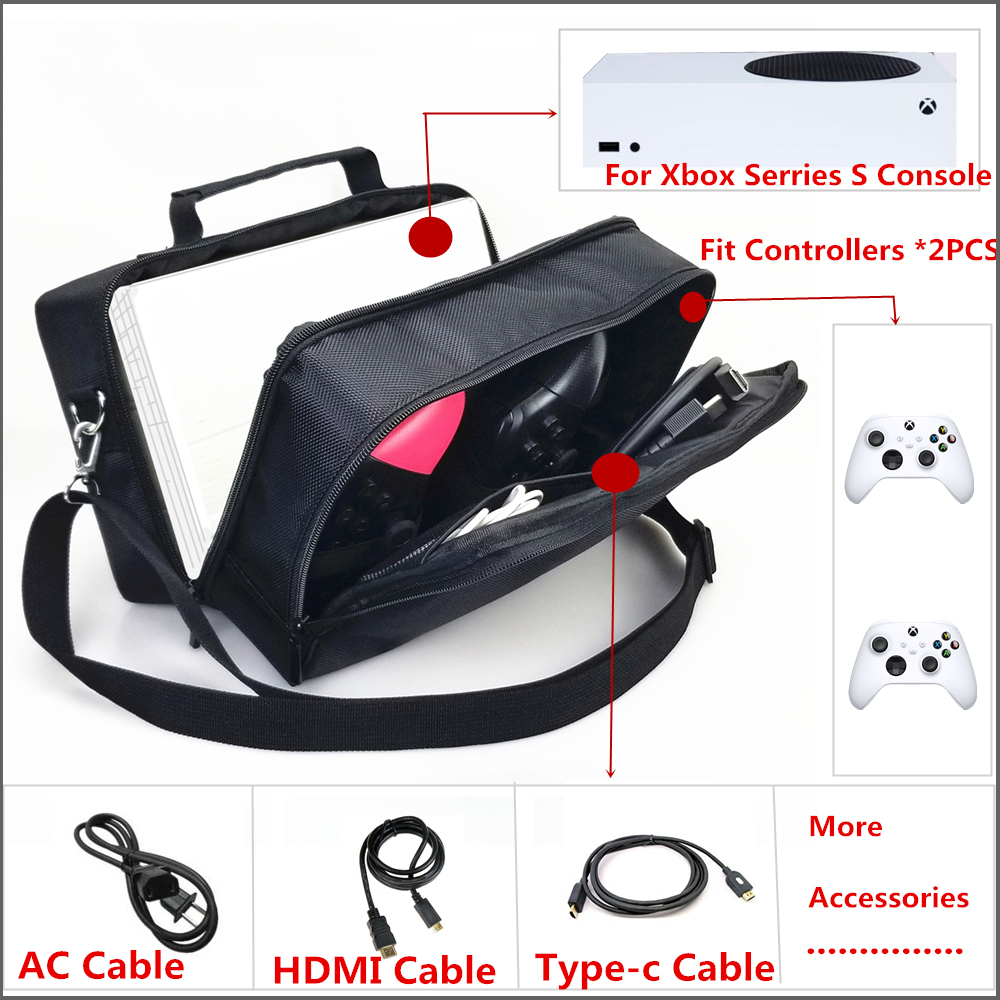 Xbox Series S Portable Travel Case and Accessories