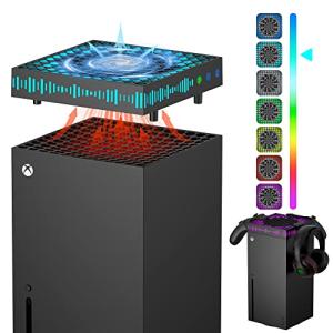 RGB Cooling Fan for Xbox Series X with Adjustable Speed