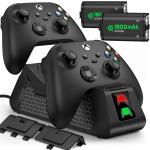 DinoFire Xbox Controller Charging Station and Batteries