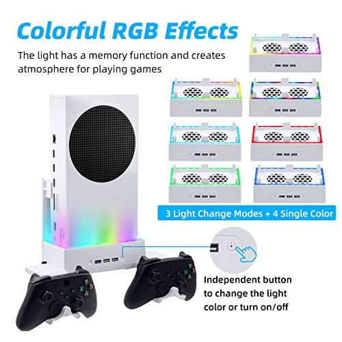 RGB Cooling Stand for Xbox Series S with USB Ports