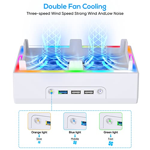 MENEEA Wall Mount for Xbox Series S with RGB Light
