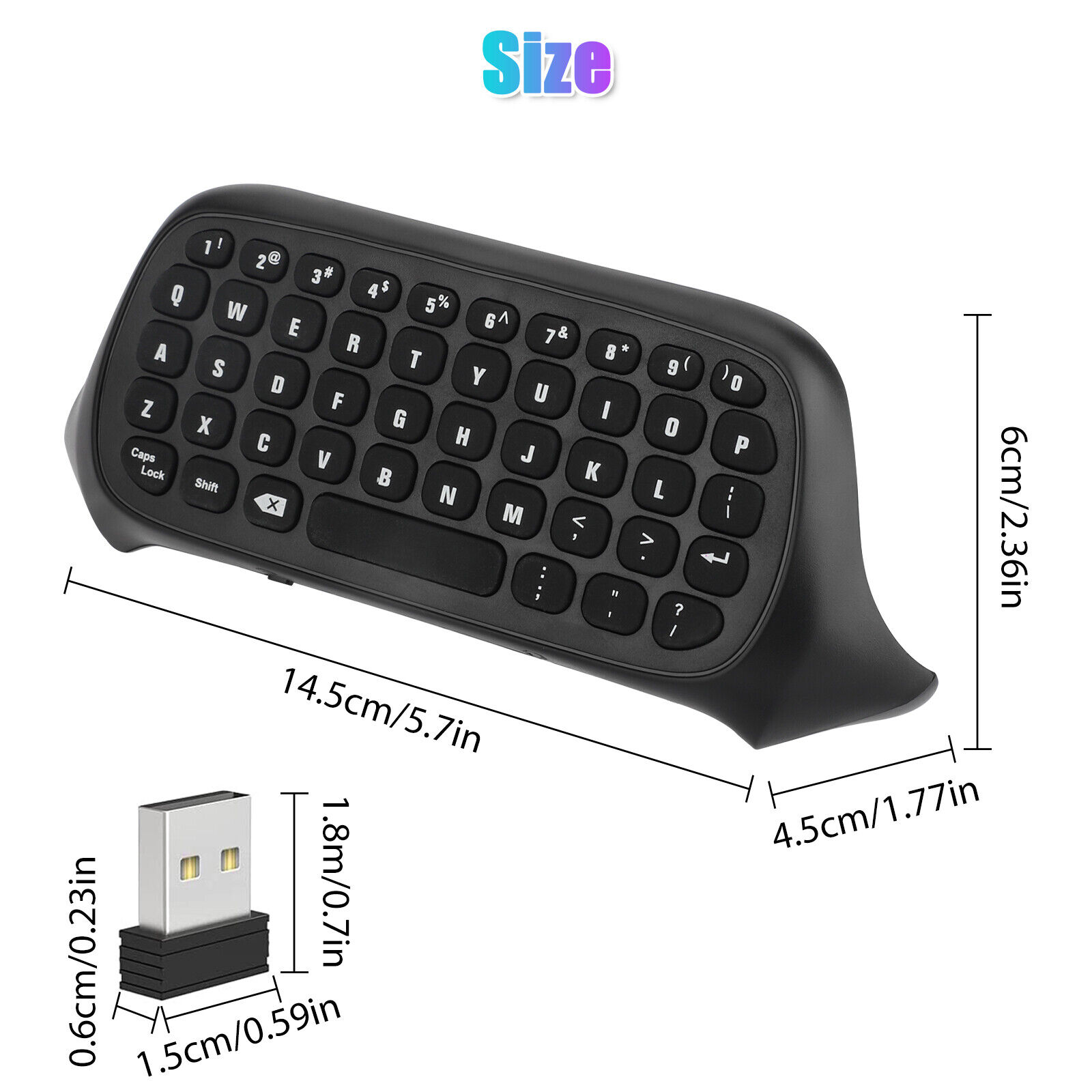 Mini Bluetooth Keyboard Chatpad for Xbox Series X/S