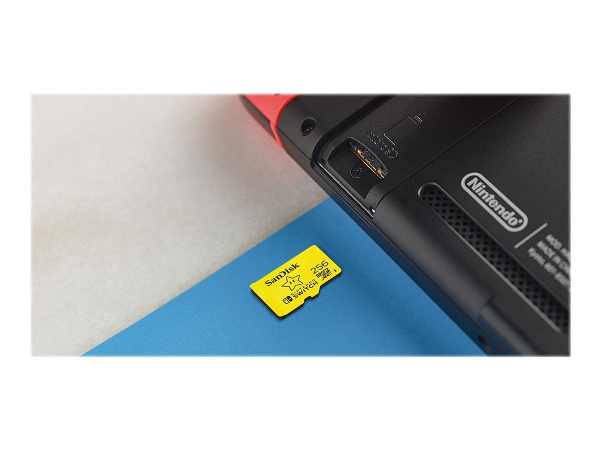 SanDisk 256GB microSD for Nintendo Switch Super Mario