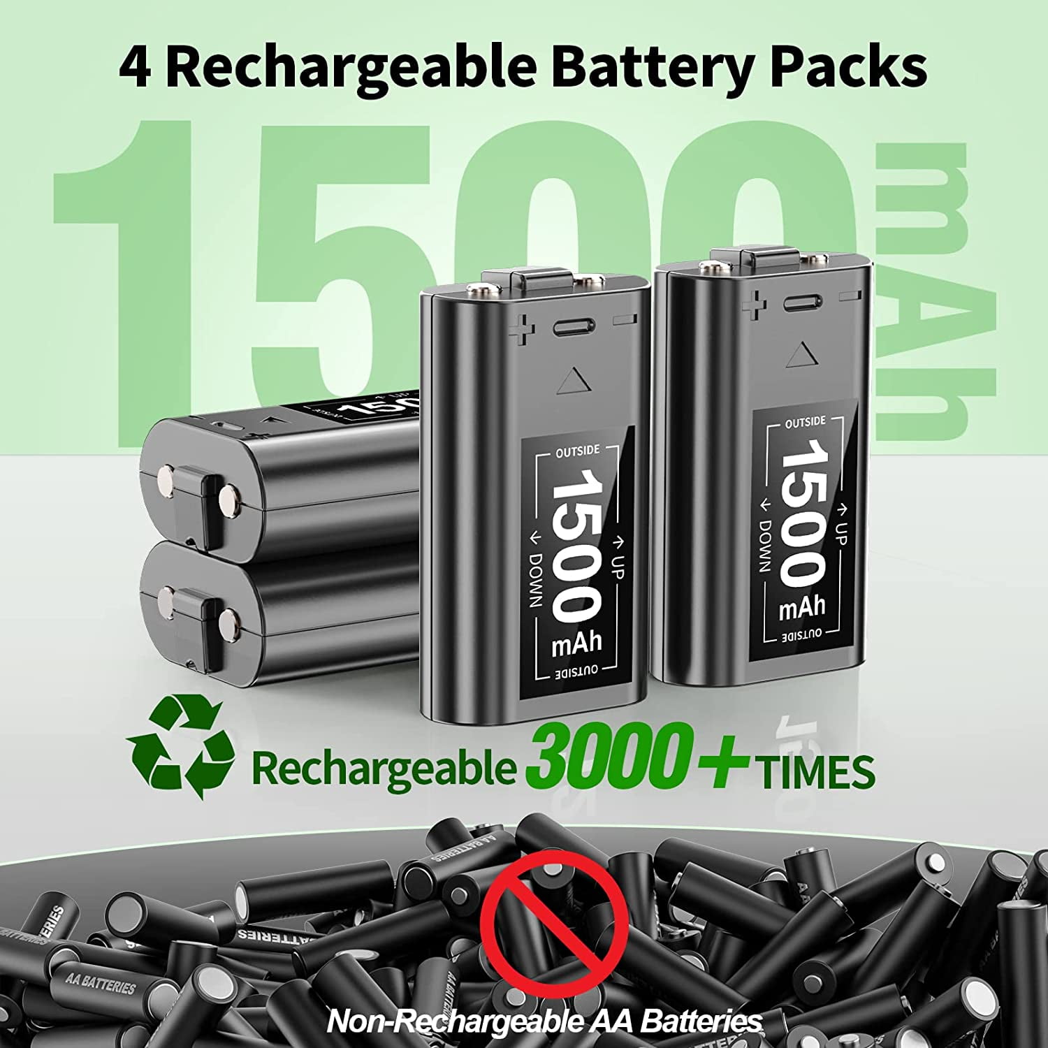 OIVO Xbox Rechargeable Battery Pack and Charger