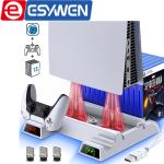 PS5 Stand with Cooling & Dual Controller Charger