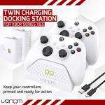 Venom Twin Dock for Xbox Series X - White