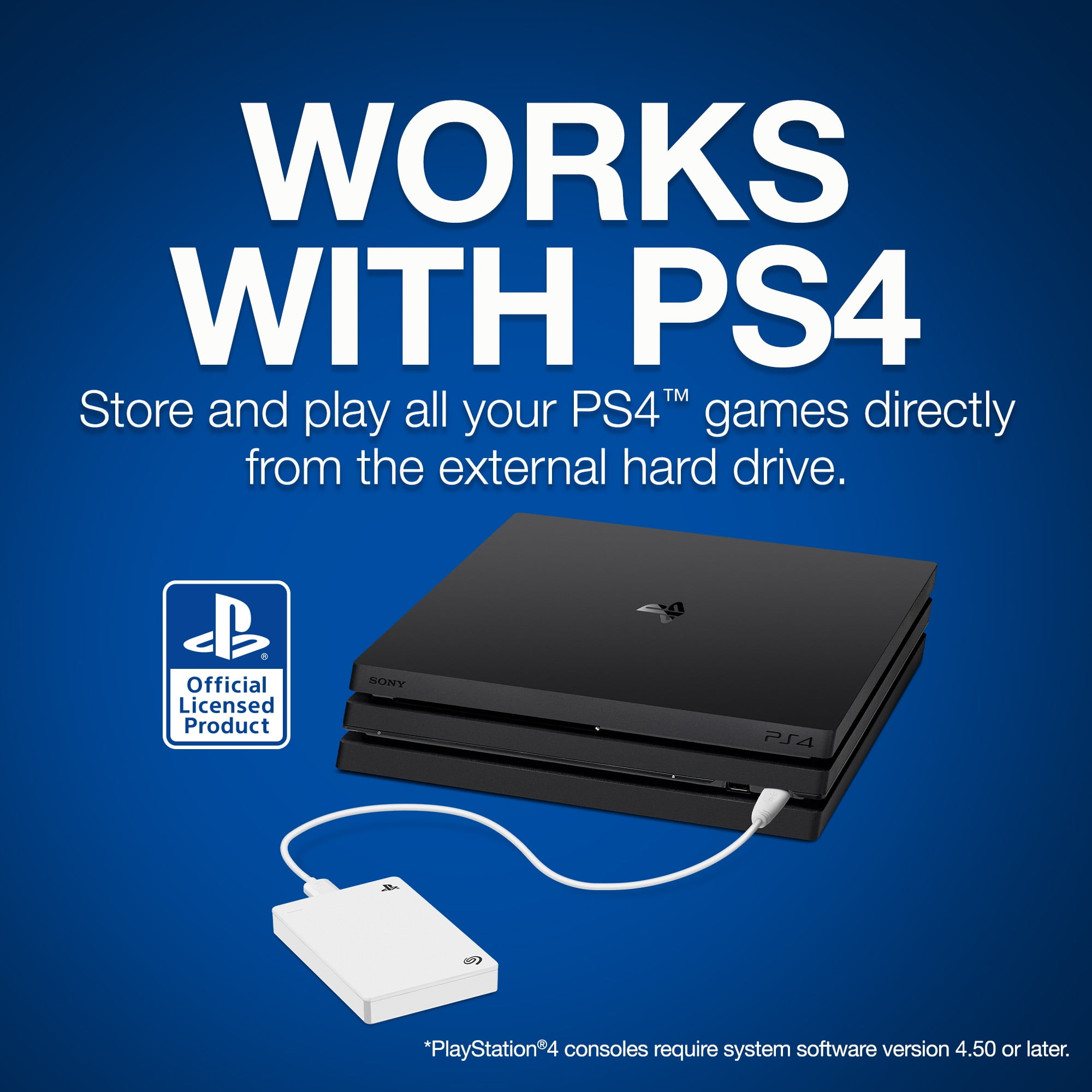 Seagate 4TB External Hard Drive for PlayStation
