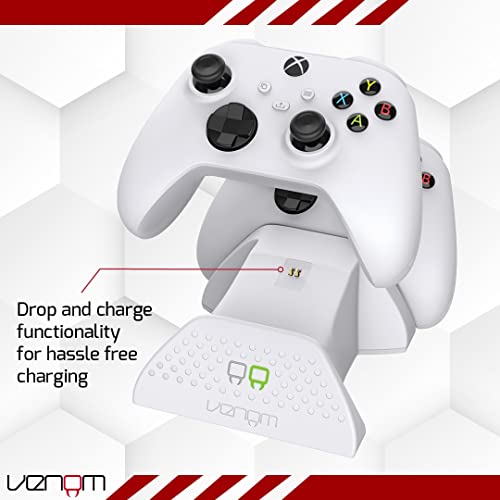 Venom Twin Dock for Xbox Series X - White