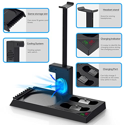 YUANHOT Xbox Series X Cooling Stand & Charger