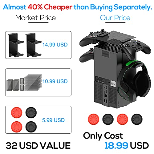 Xbox Series X Dust Filter & Controller Stand Bundle