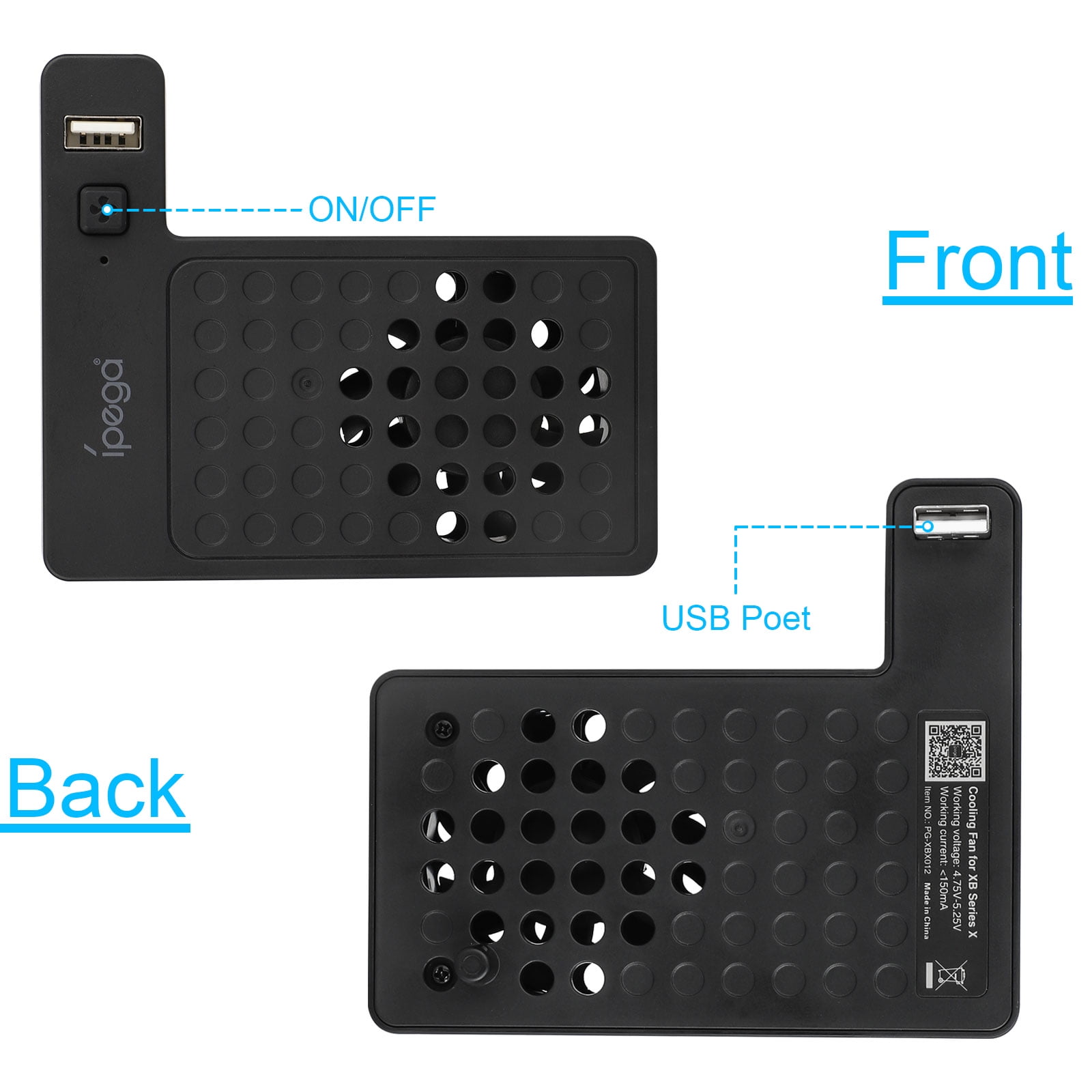 Xbox Series X Cooling Fan with USB Charger