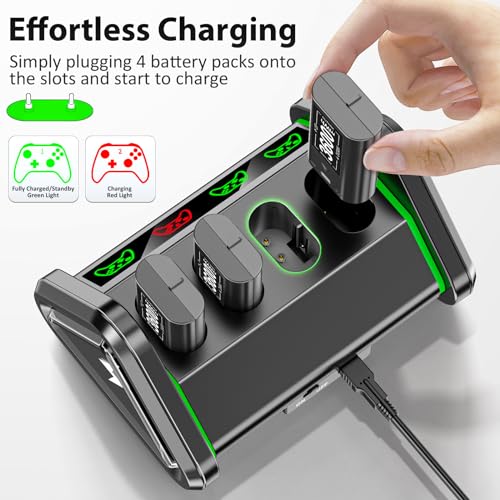 4-Pack Xbox Controller Rechargeable Batteries