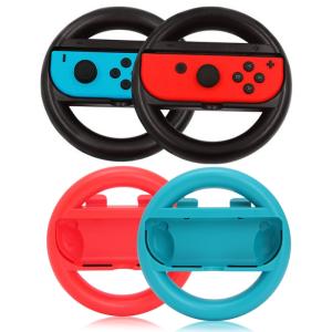 2-Pack Game Steering Wheel Handle Grips for JoyCon