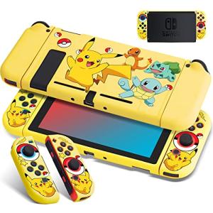 Cute TPU Cases for Nintendo Switch Joy-Con - Yellow Poke