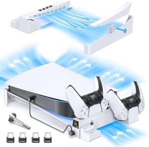 Oivo PS5 Horizontal Stand with Cooling Fan and Charger