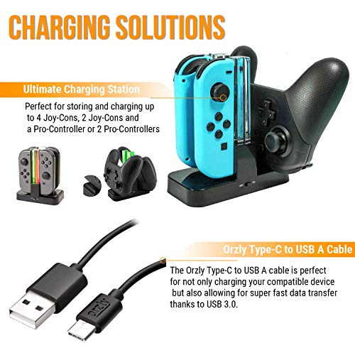 Orzly Nintendo Switch Geek Pack Accessories Bundle