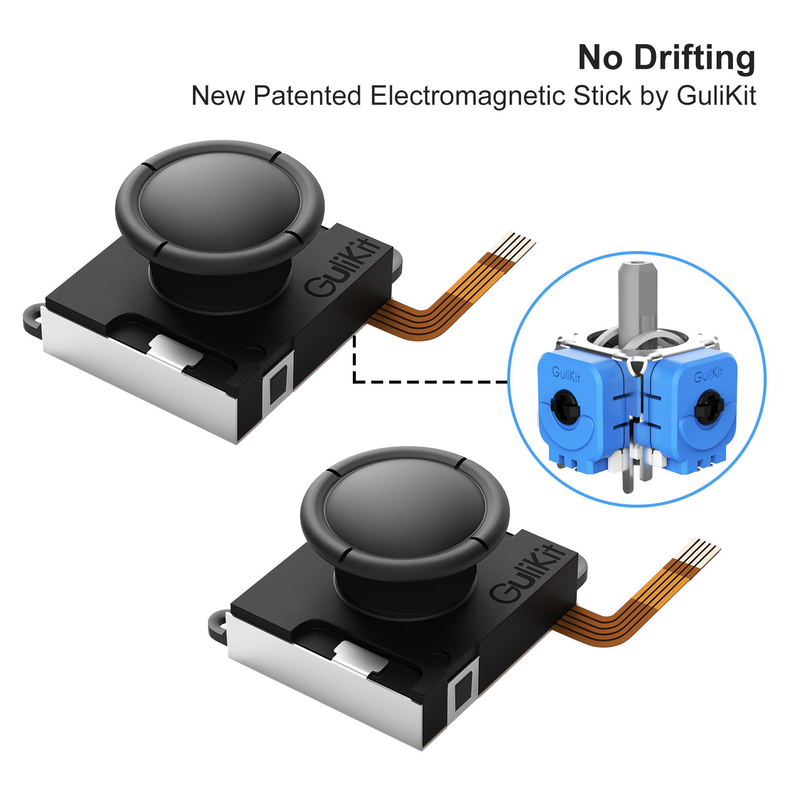 Gulikit No Drift Joystick for JoyCon Replacement