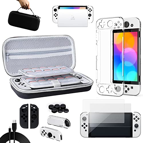 Benazcap Transparent Case for Nintendo Switch OLED