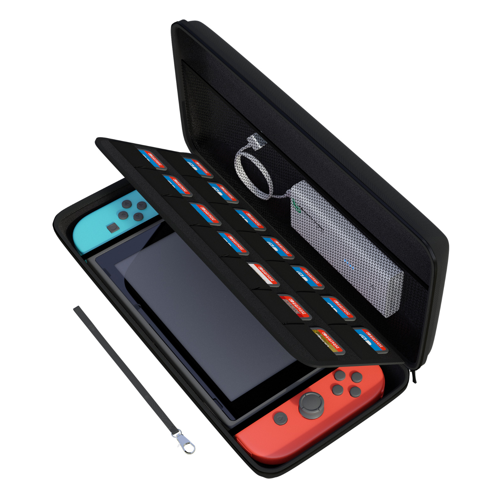 amCase Nintendo Switch Hard Carrying Case with Cartridge Holders