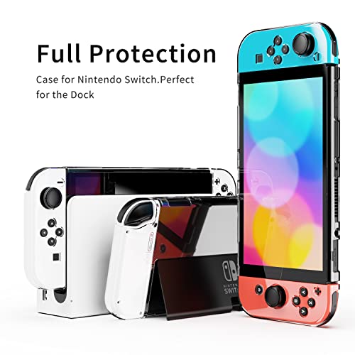 Benazcap Transparent Case for Nintendo Switch OLED