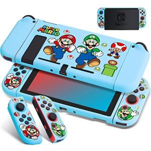 Cute Kawaii Nintendo Switch TPU Case - Blue Mushroom