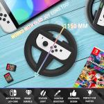 Orzly Twin Pack Steering Wheels for Switch Joy-Cons