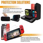 Orzly Nintendo Switch Accessory Bundle - Jet Black