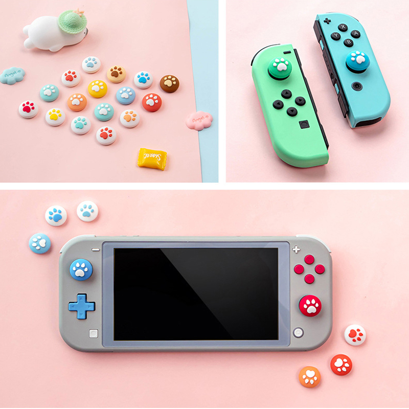 Cute Cat Claw Thumb Grip Caps for Nintendo Switch