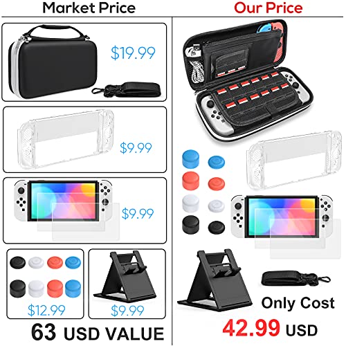 Nintendo Switch OLED Accessory Bundle with Case