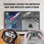 Orzly Twin Pack Steering Wheels for Switch Joy-Cons