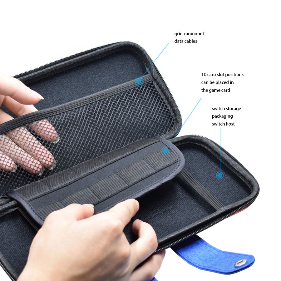 Nintendo Switch Portable Carrying Bag and Accessories