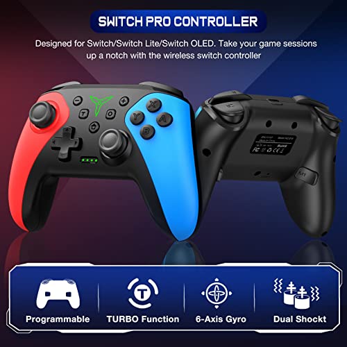 Wireless Nintendo Switch Controller with Advanced Functions