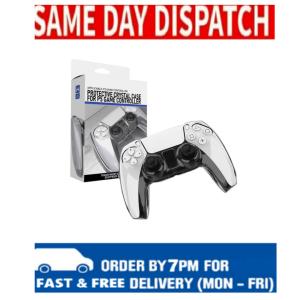 Transparent PS5 DualSense Controller Hard Shell Case