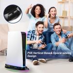 PS5 Stand with Cooling Fan and RGB Light