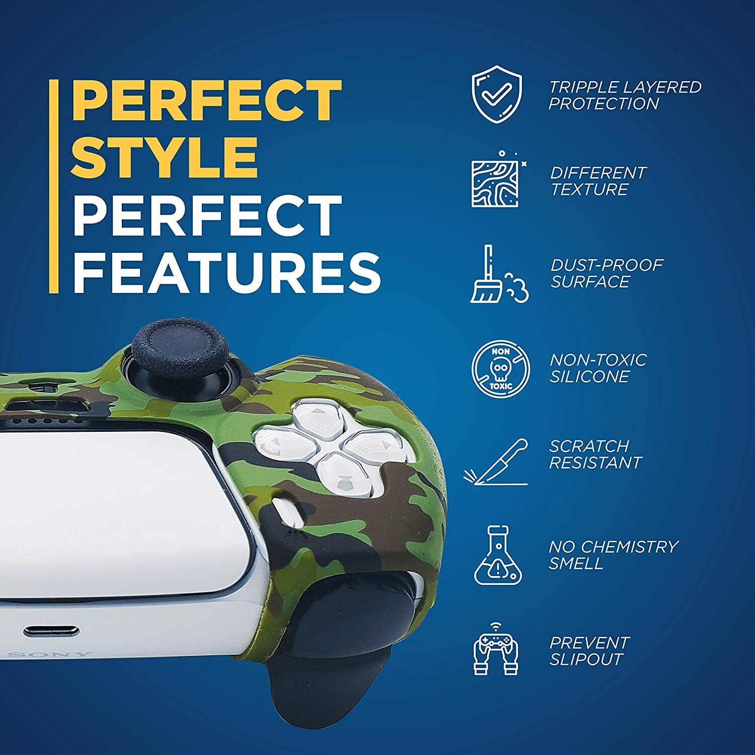 PS5 Silicone Rubber Controller Skin Cover