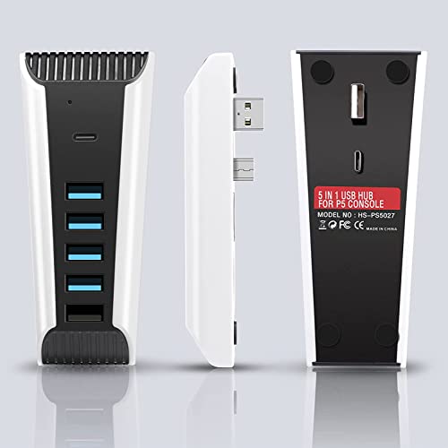 PS5 USB Hub and Charger with Multiple Ports