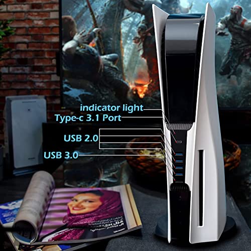 PS5 USB Hub and Charger with Multiple Ports