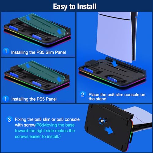 RGB Cooling Stand and Dual Controller Charger for PS5
